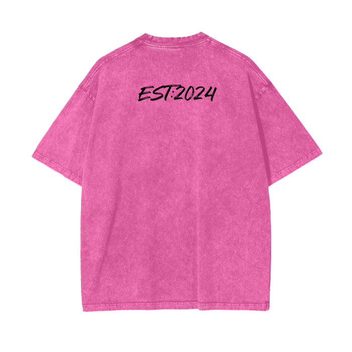 EST:24 Acid Wash Oversize T-Shirt