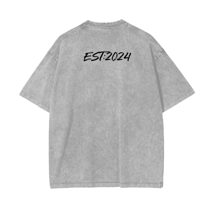 EST:24 Acid Wash Oversize T-Shirt