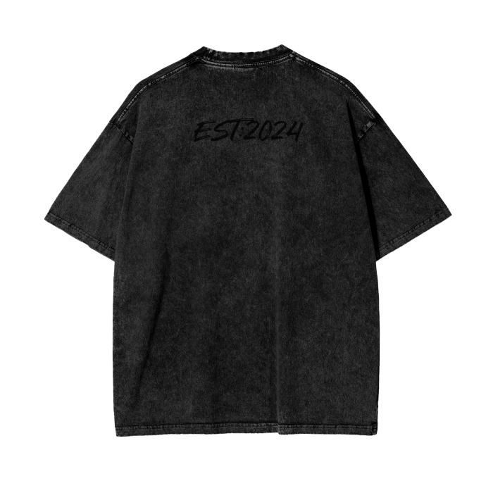 EST:24 Acid Wash Oversize T-Shirt